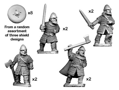 Hirdmen with Swords/Axes