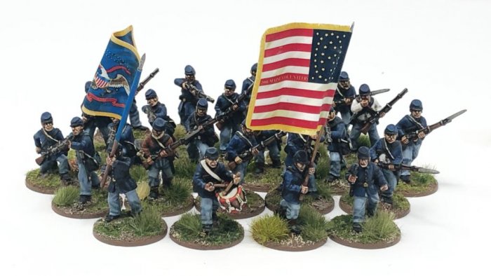 Union Regiment (24 figures plus flags).