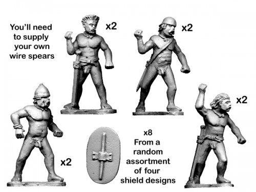 Naked Warriors with Spears