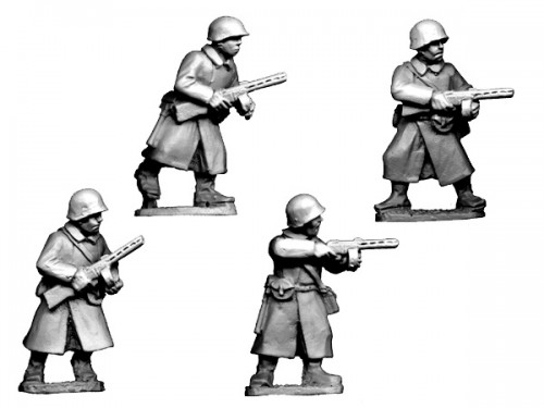 Russian SMG Infantry in Greatcoats