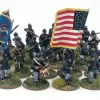 Photo of Union Regiment (24 figures plus flags). (ACWU01)